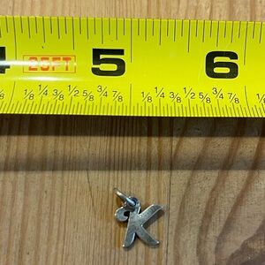 James Avery Silver Initial K Charm